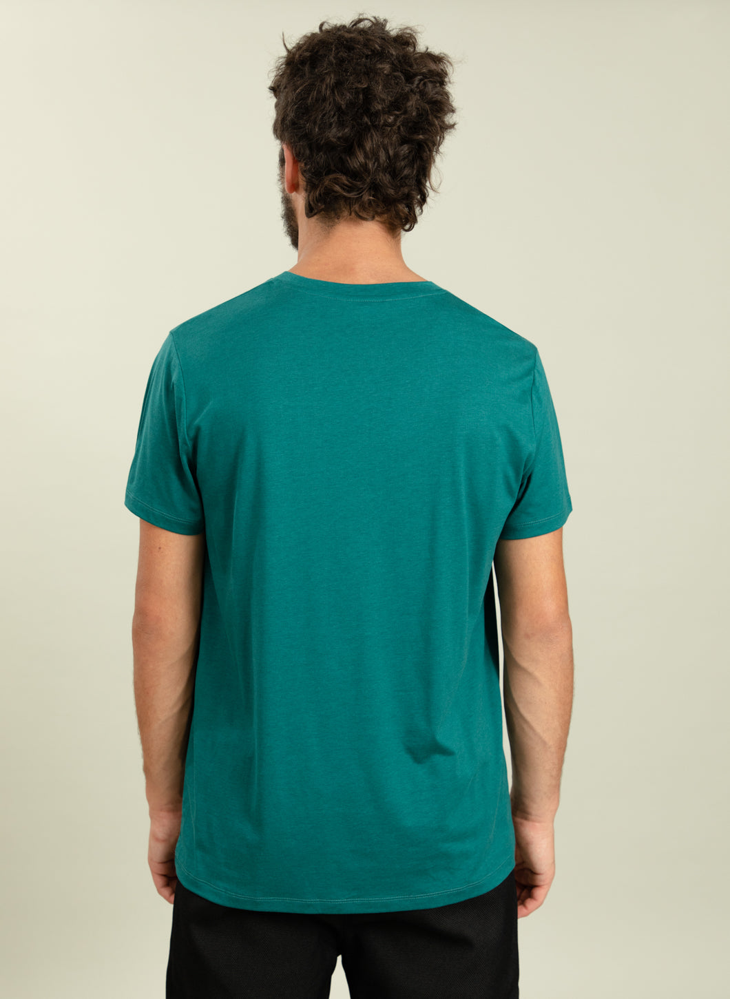 Short Sleeve T-Shirt in Emerald Green Eucalyptus & Cotton