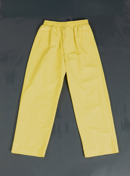 Baggy Pants in Canary Yellow Technical Poplin
