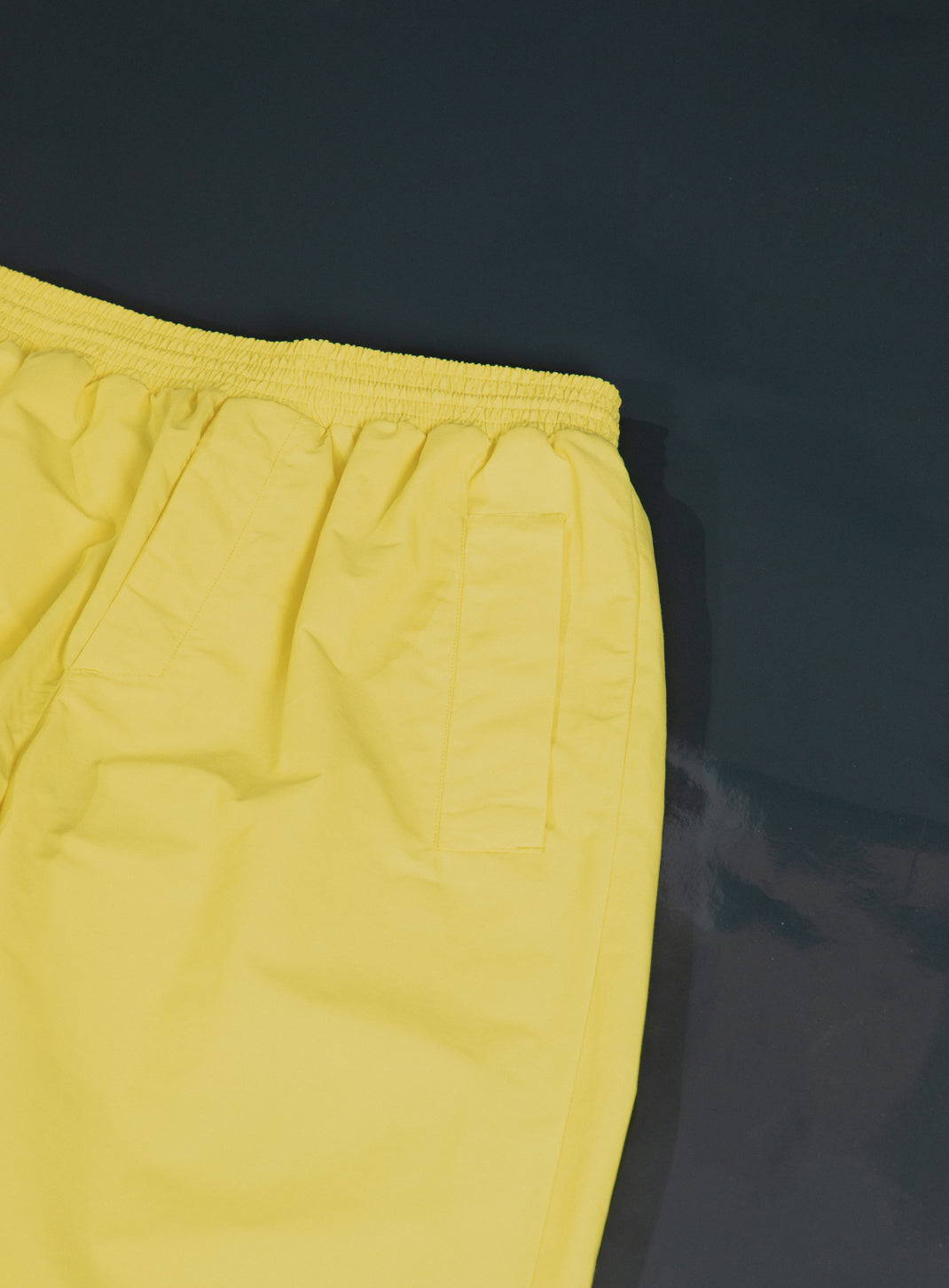 Baggy Pants in Canary Yellow Technical Poplin