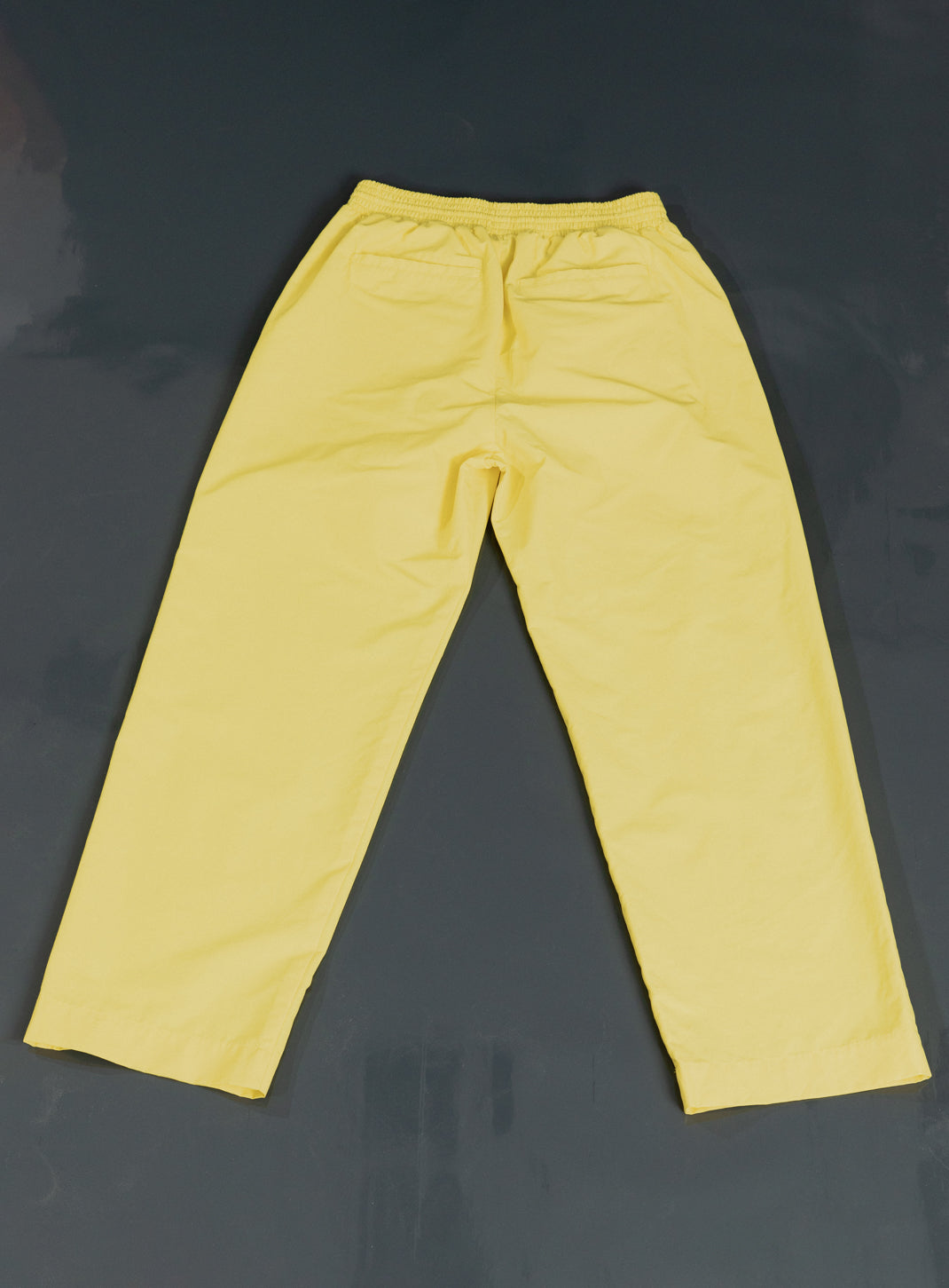 Baggy Pants in Canary Yellow Technical Poplin