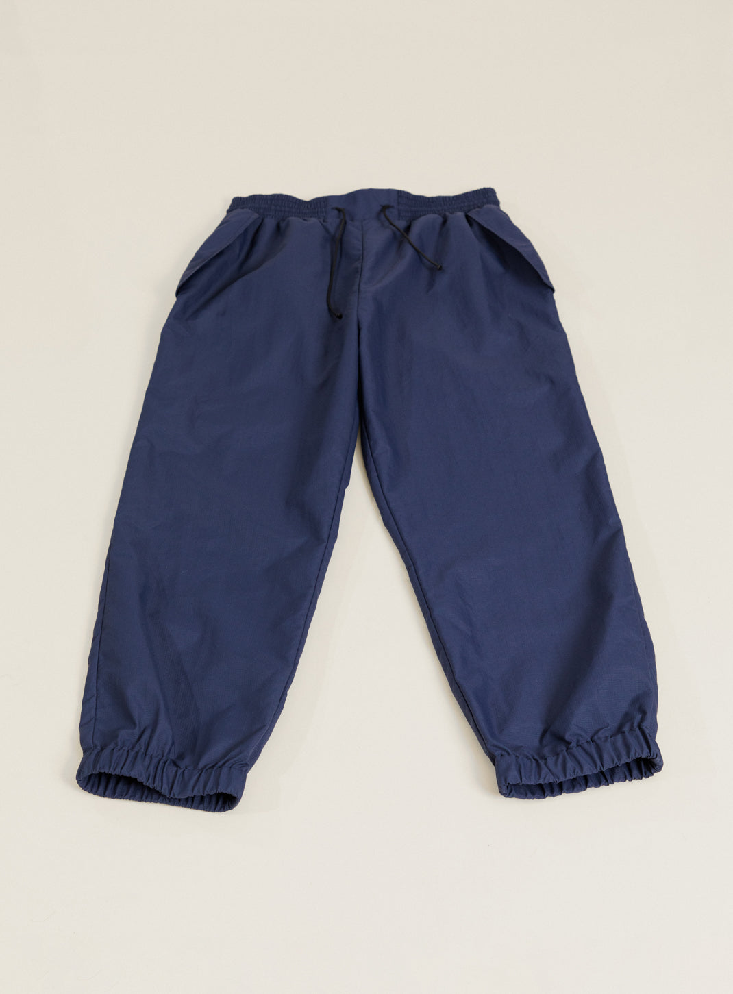 Flap Pockets Pants in Navy Blue Ripstop