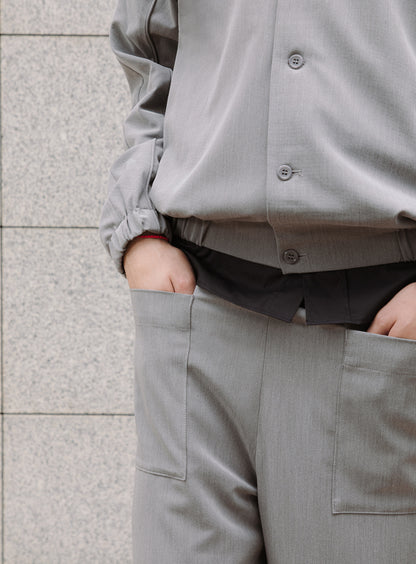 Ticket Pocket Pants in Taupe Grey Serge