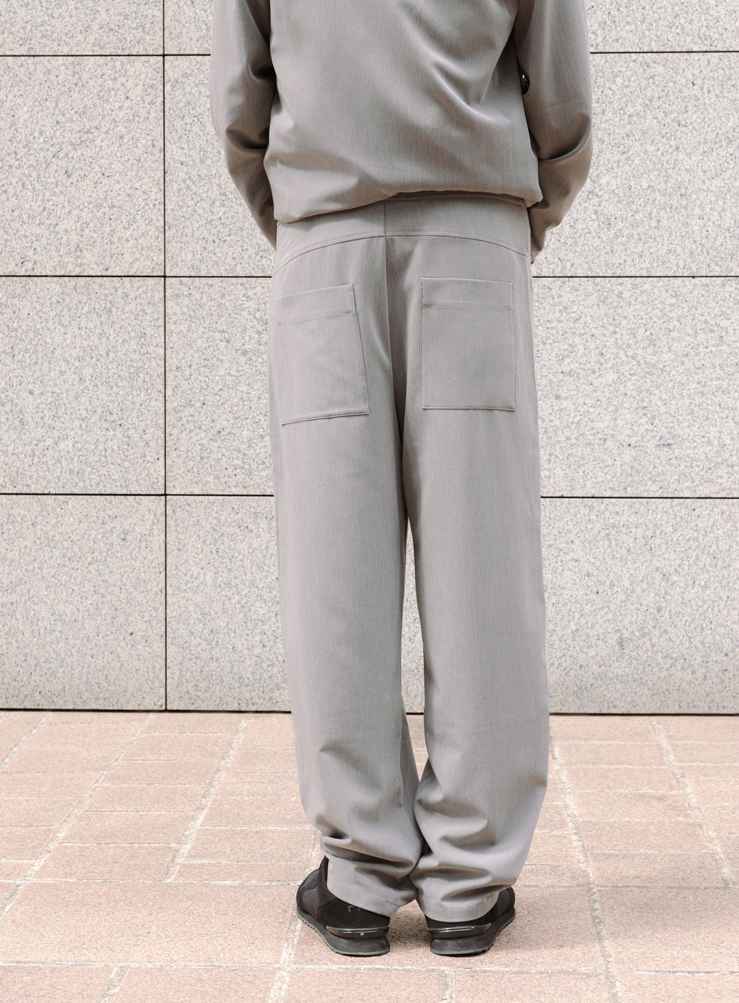 Ticket Pocket Pants in Taupe Grey Serge