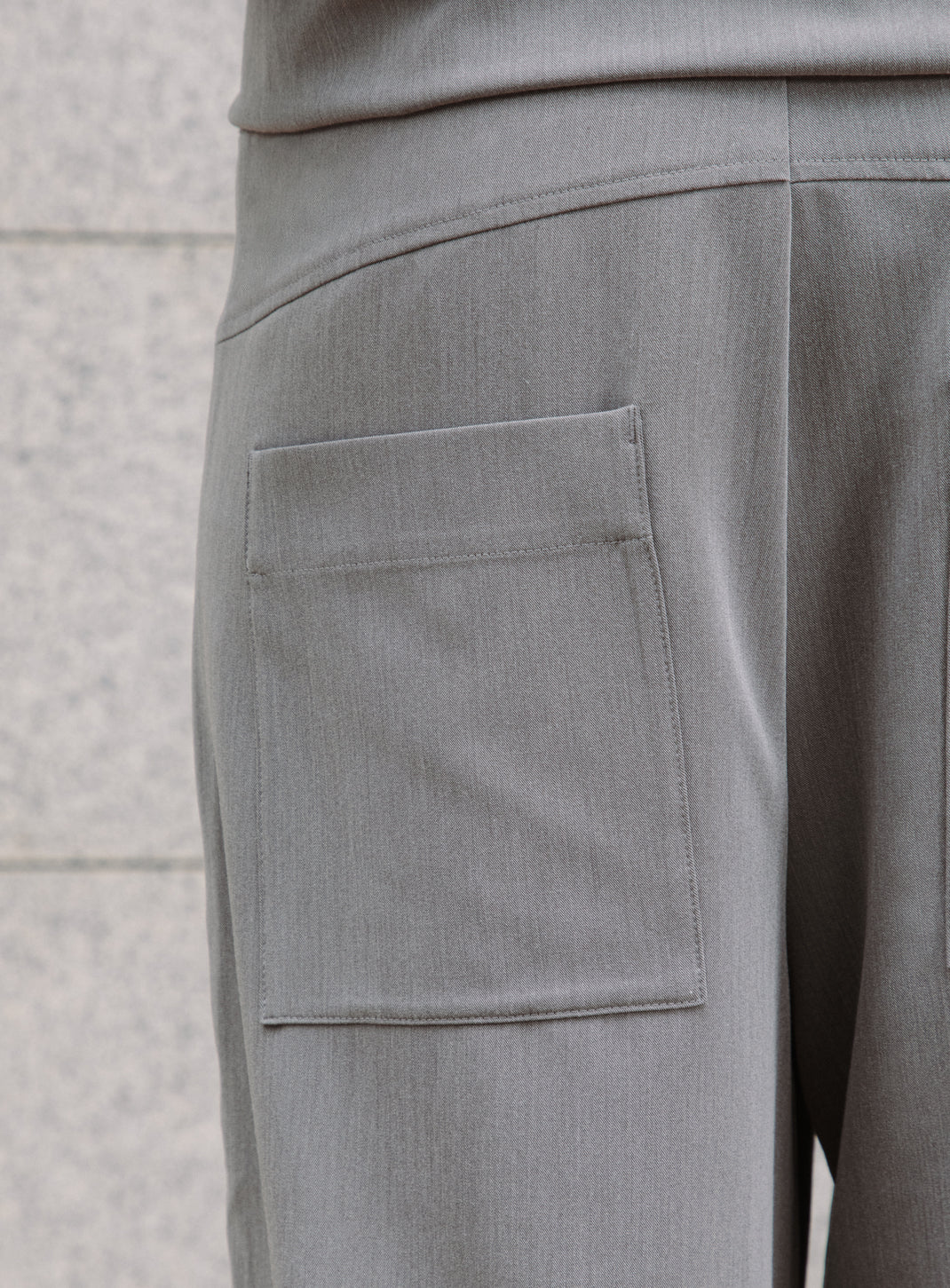 Ticket Pocket Pants in Taupe Grey Serge