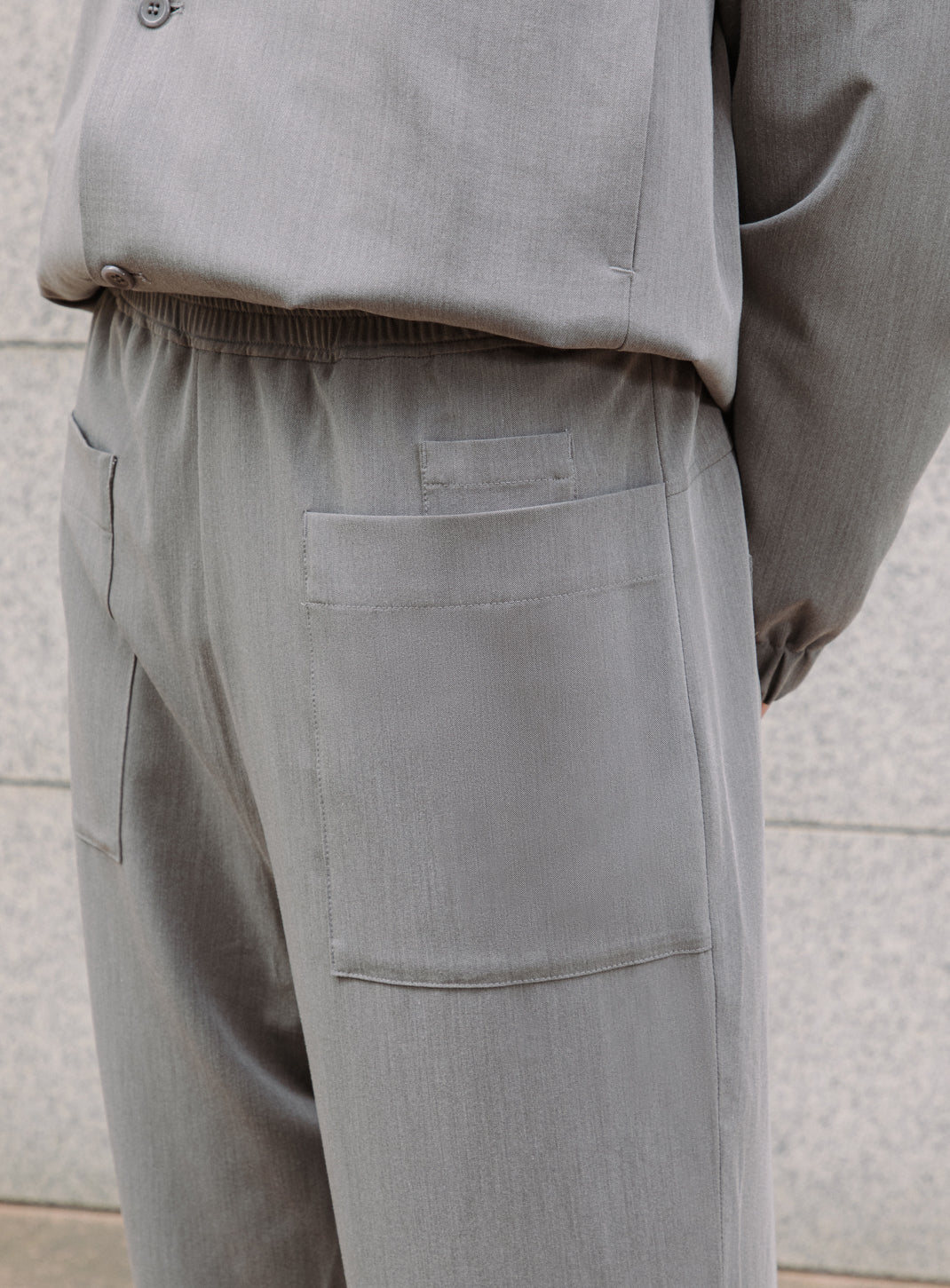 Ticket Pocket Pants in Taupe Grey Serge