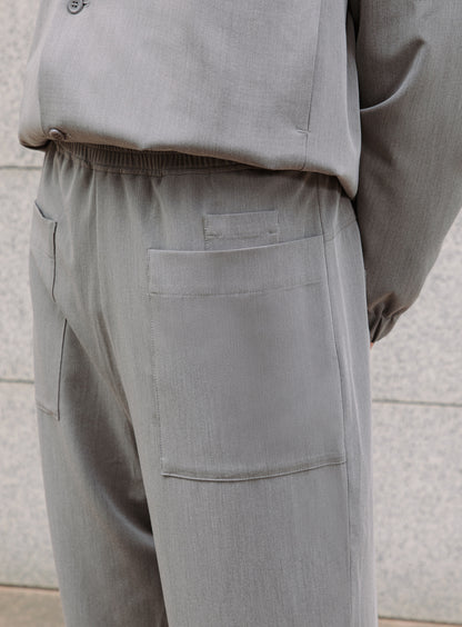 Ticket Pocket Pants in Taupe Grey Serge