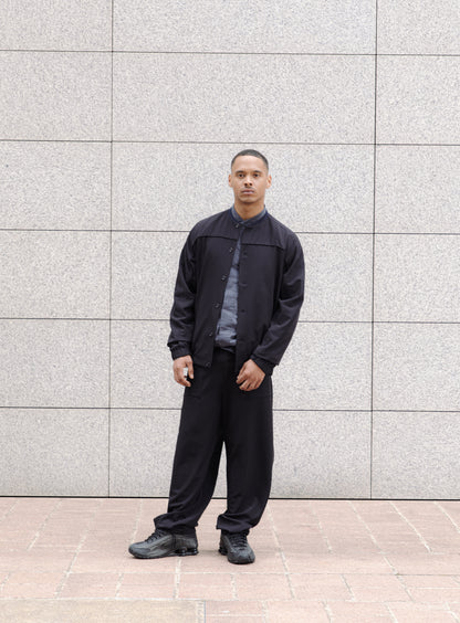 Varsity Jacket in Navy Blue Serge