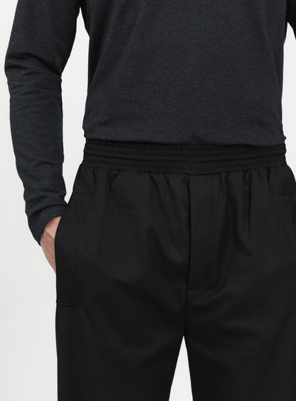 Baggy Pants in Black Serge