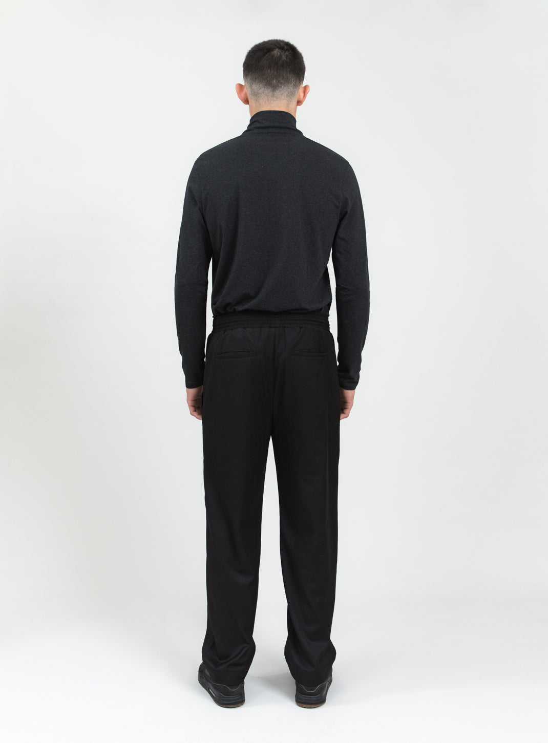 Baggy Pants in Black Serge