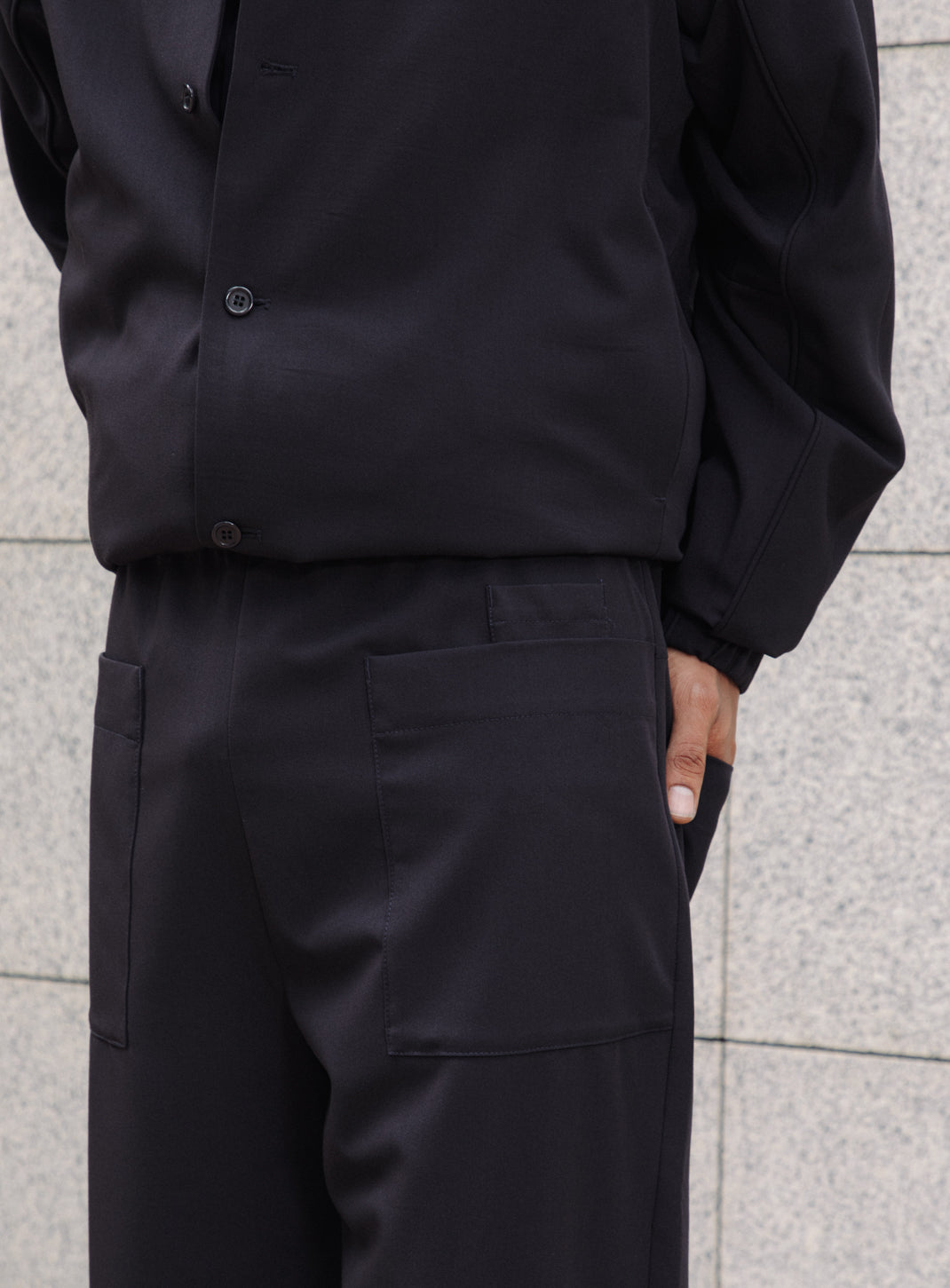 Ticket Pocket Pants in Navy Blue Serge