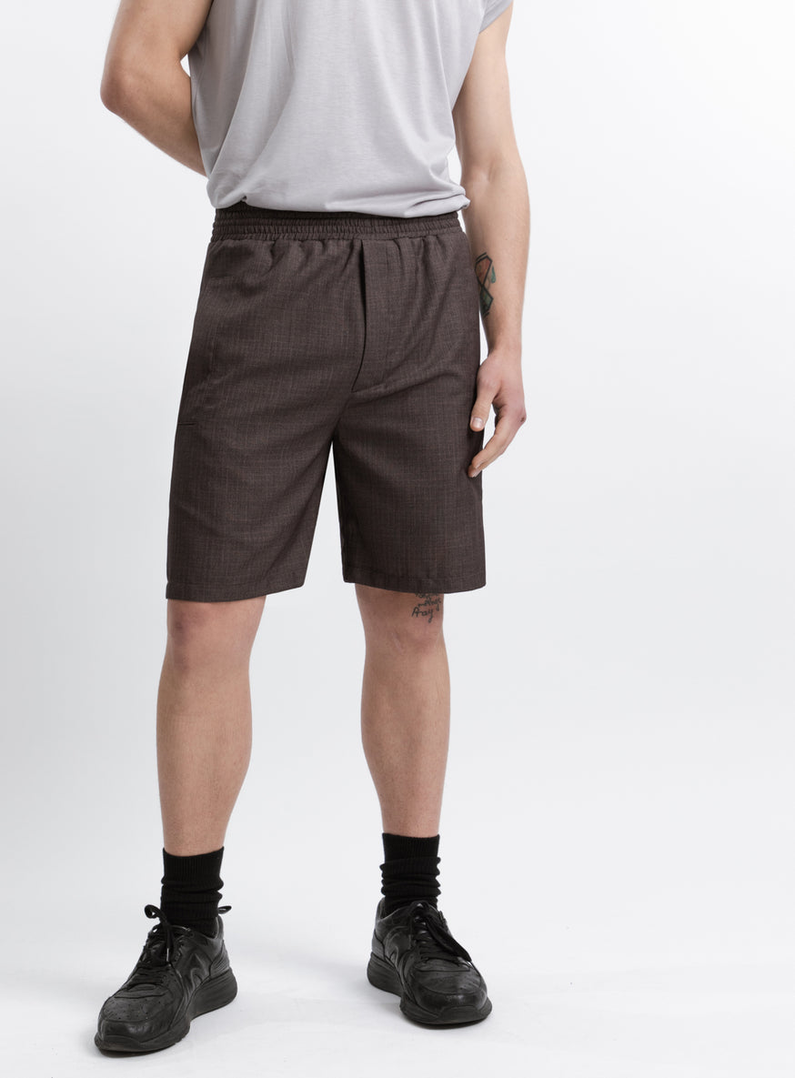 Baggy Bermuda Shorts in Light Chocolate End-on-End