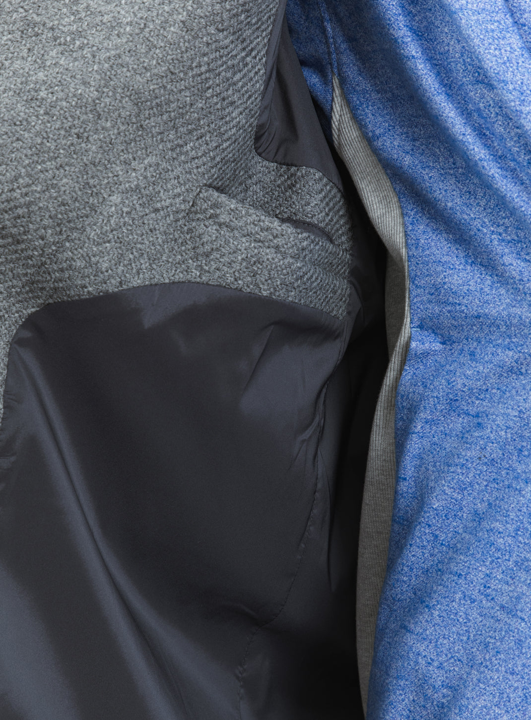 Manteau Peignoir en 100 % Laine d'Italie Gris Clair