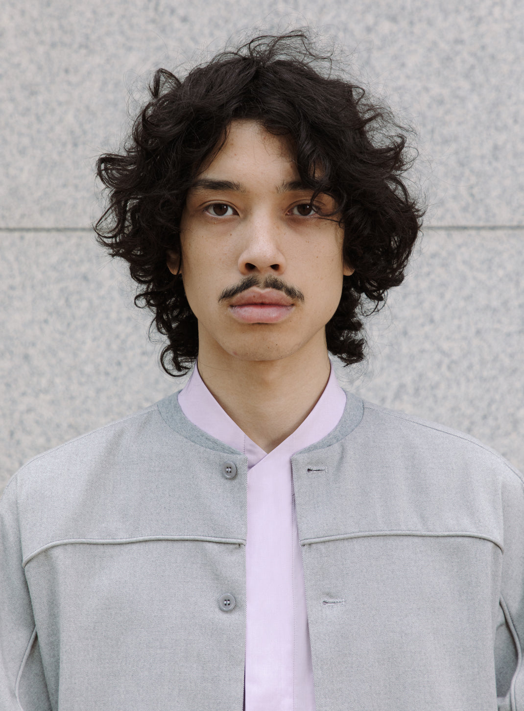 Varsity Jacket in Gravel Grey Serge