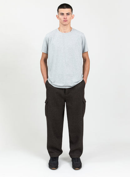 Cargo Pants in Chocolate 100% Italian Wool