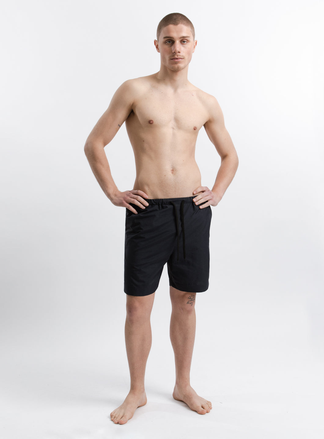 Swim Bermuda Shorts in Navy Blue Tactel