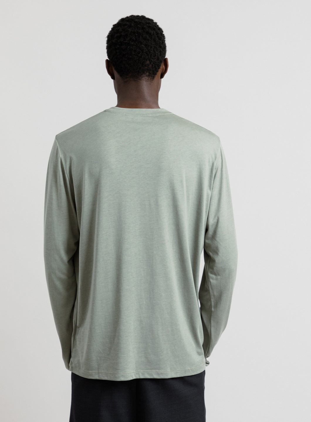 Long Sleeve T-Shirt in Clay Eucalyptus & Cotton