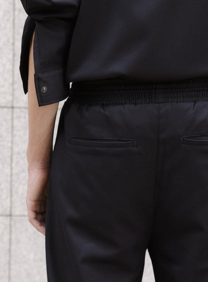 Baggy Pants in Navy Blue Serge