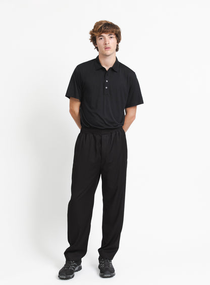 Baggy Pants in Black Serge