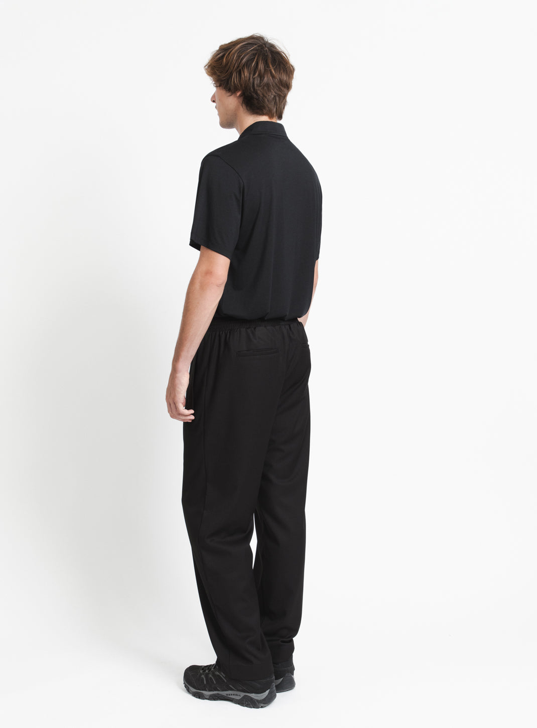 Baggy Pants in Black Serge