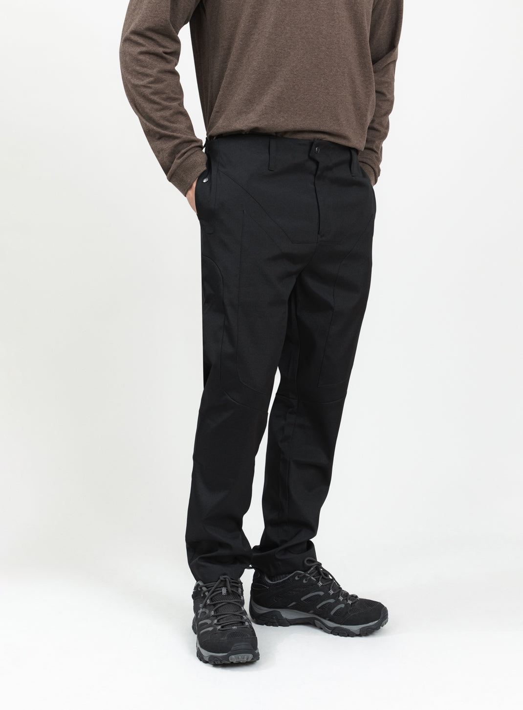Bionic Pants in Black Grained Nylon