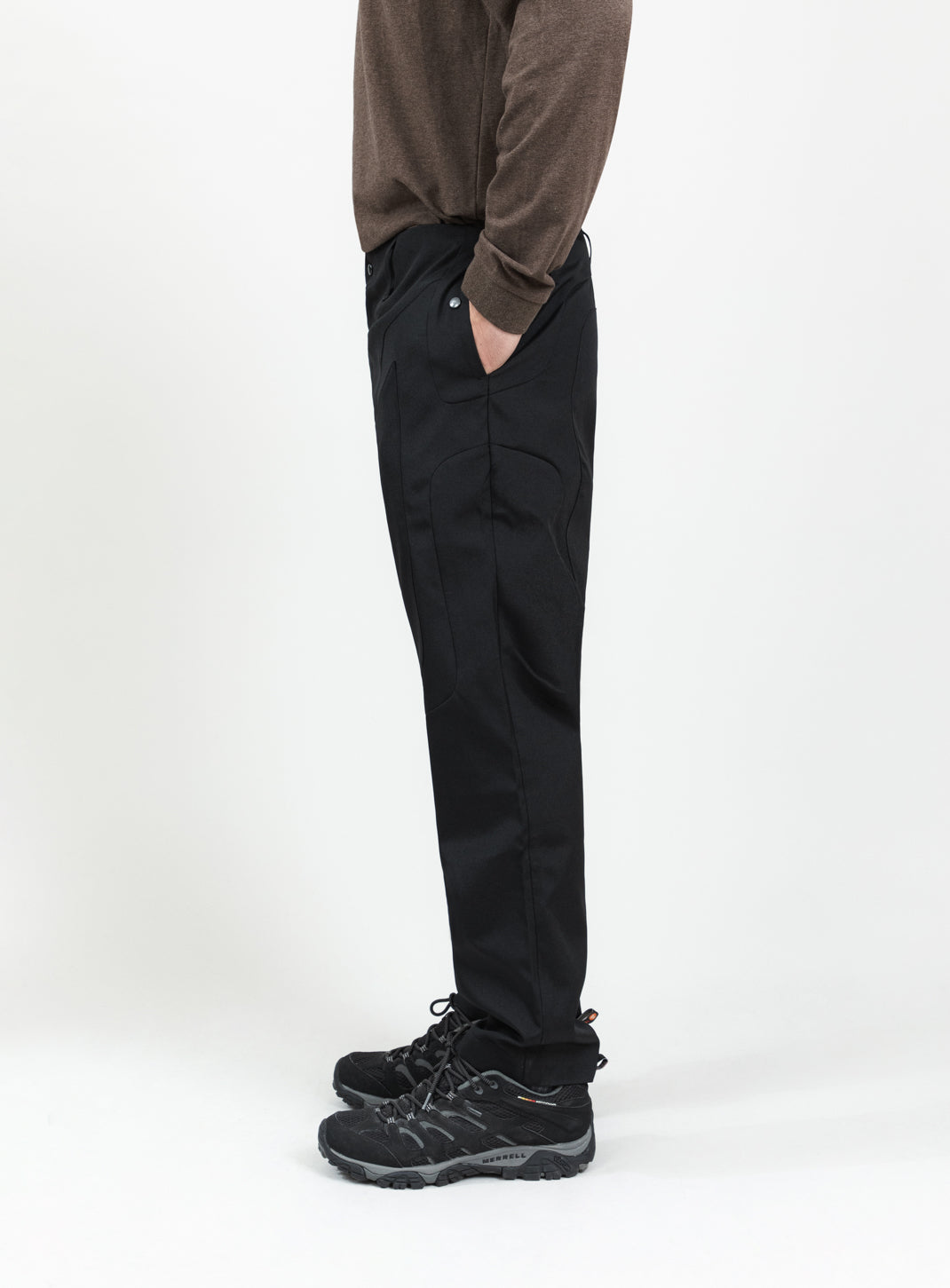 Bionic Pants in Black Grained Nylon