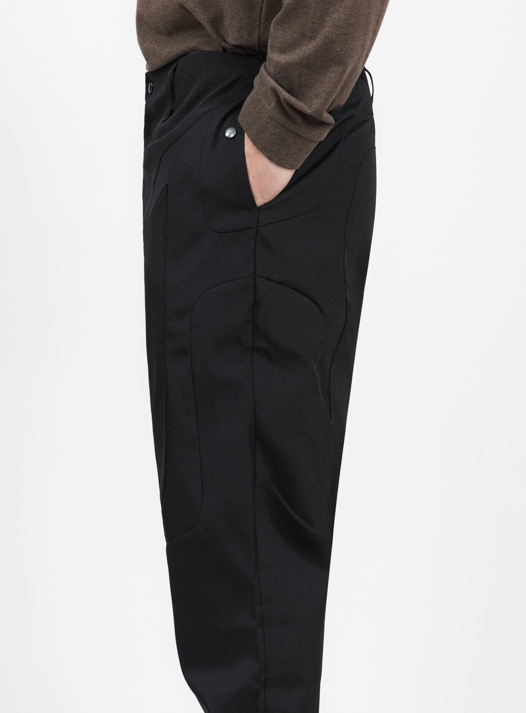 Bionic Pants in Black Grained Nylon
