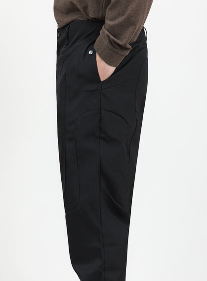 Bionic Pants in Black Grained Nylon