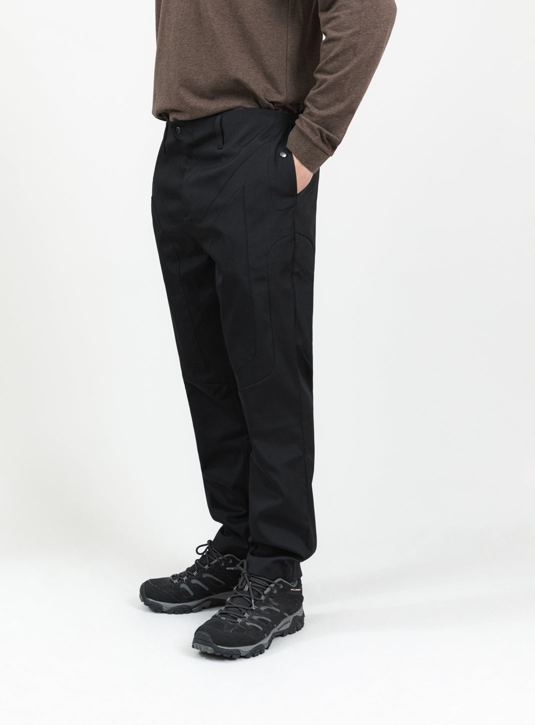 Bionic Pants in Black Grained Nylon