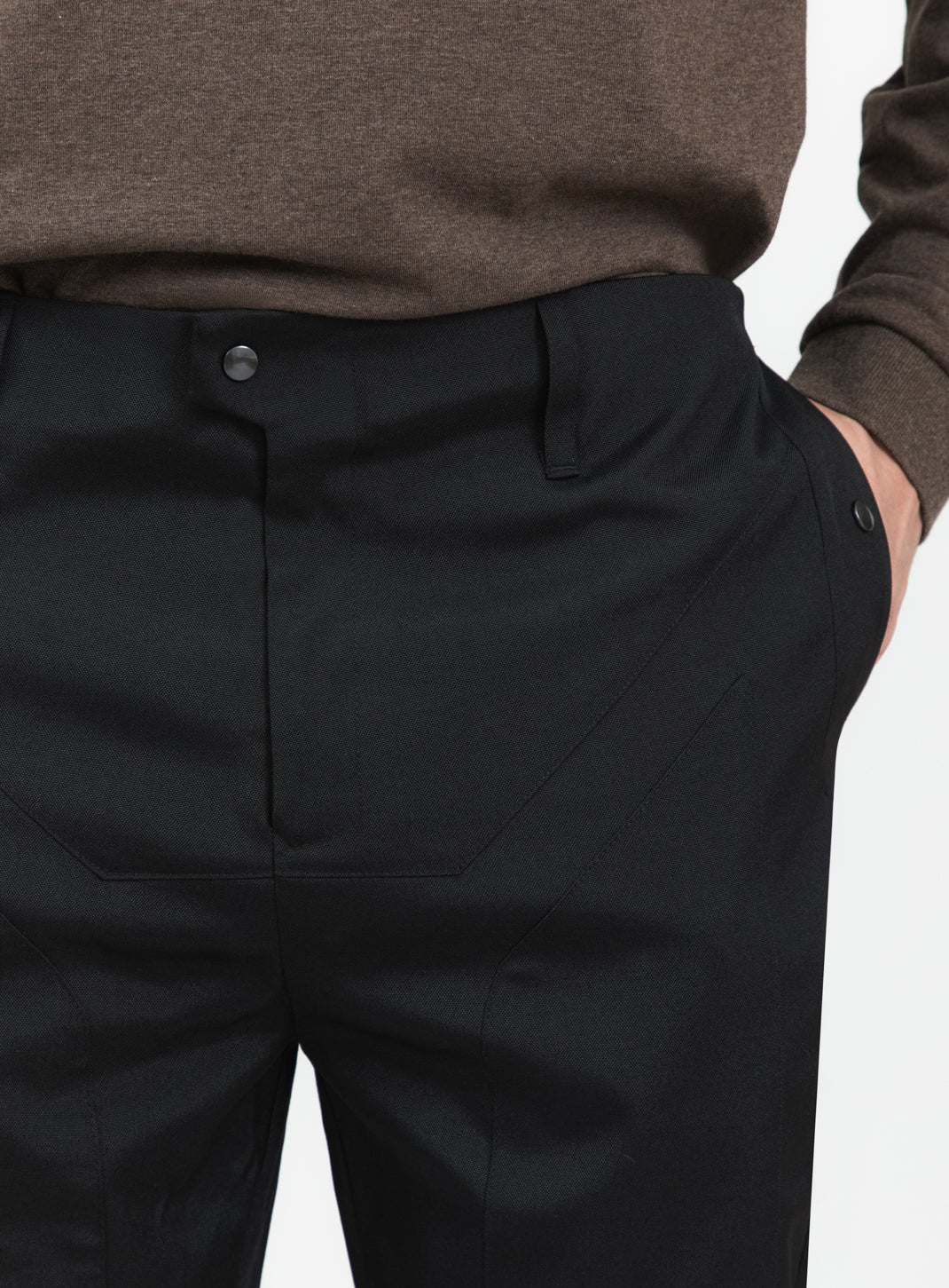 Bionic Pants in Black Grained Nylon
