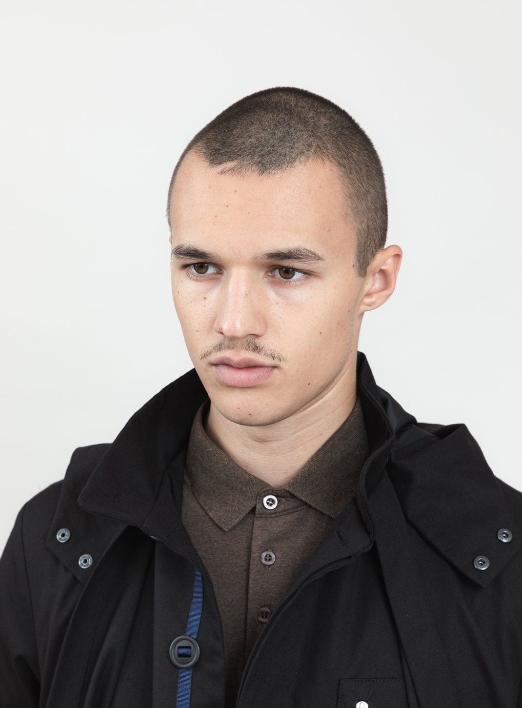 Multi Pockets Flapped Parka in Black Waterproof Teflon