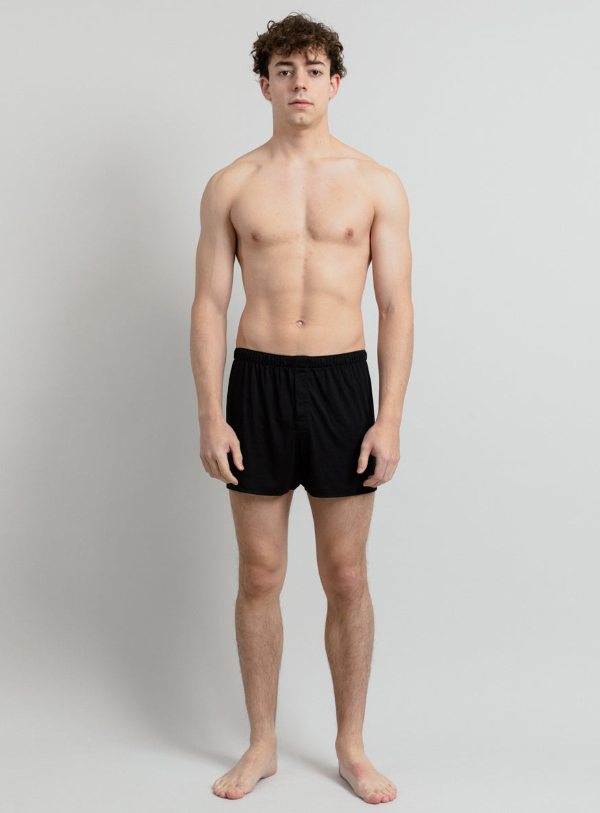 Underwear in Black Eucalyptus & Cotton