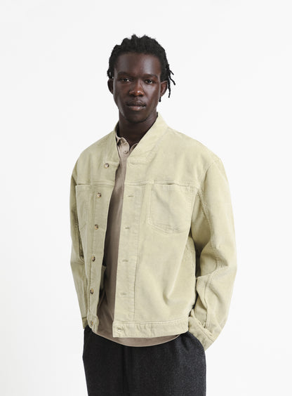 False Collar Jacket in Ginger Corduroy