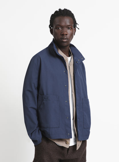 Safari Jacket in Navy Blue Ripstop
