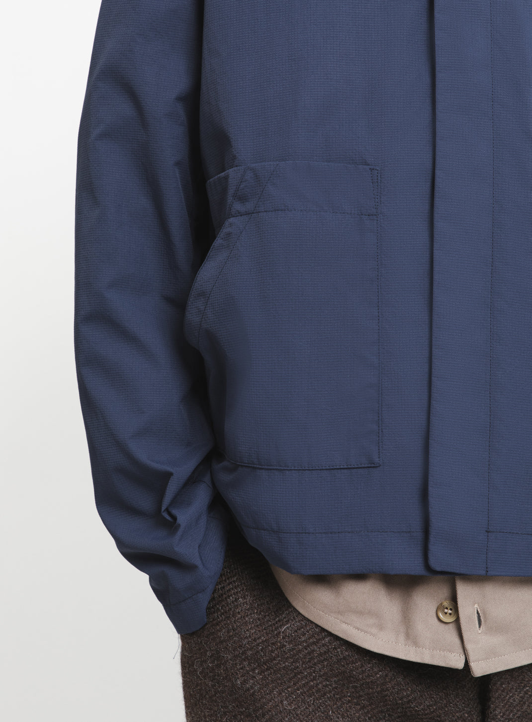 Safari Jacket in Navy Blue Ripstop