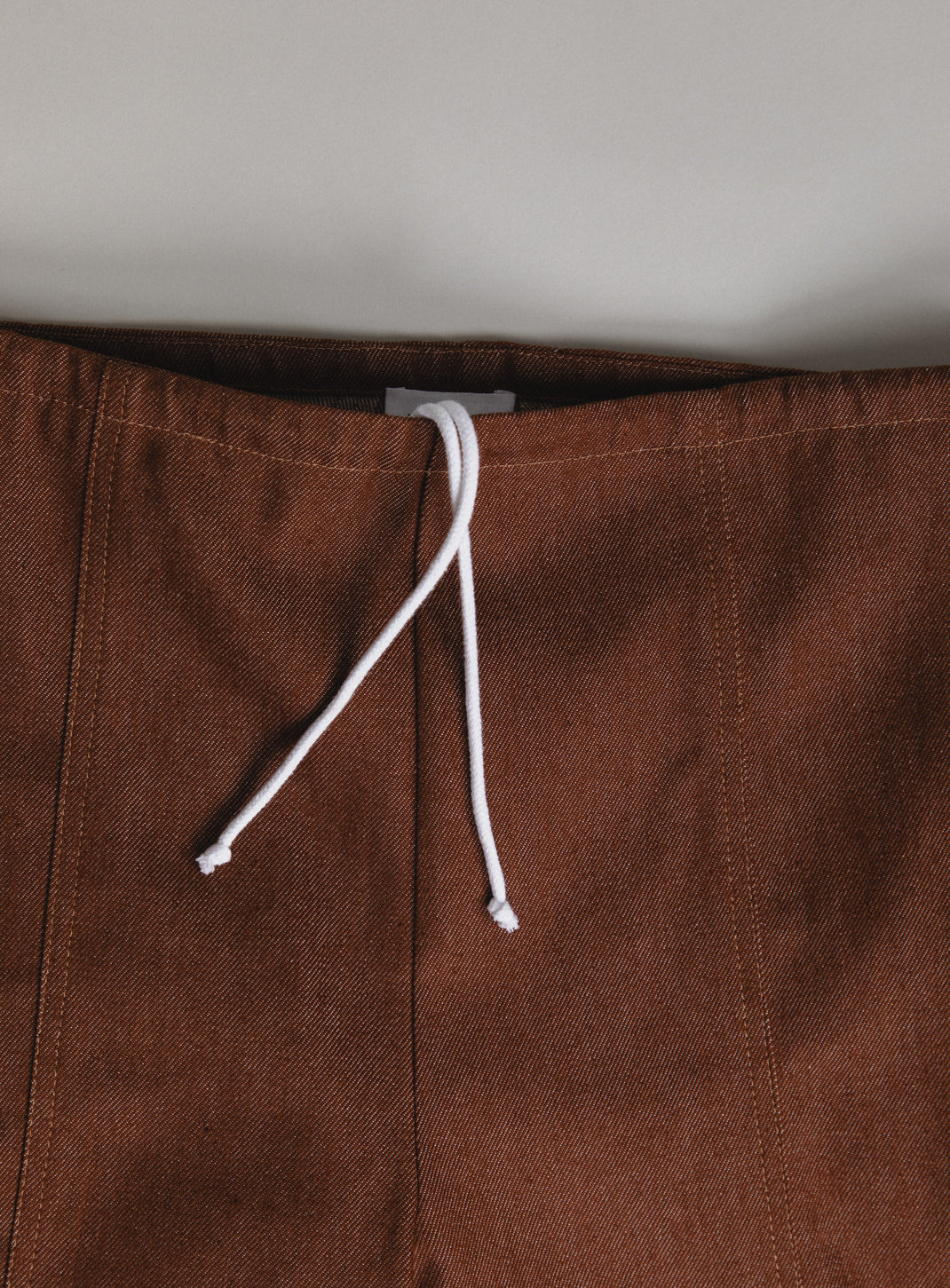 Lines Pants in Tobacco Denim Canvas