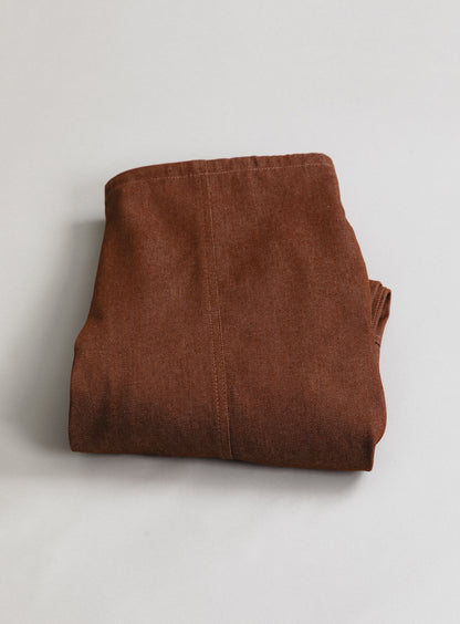 Lines Pants in Tobacco Denim Canvas