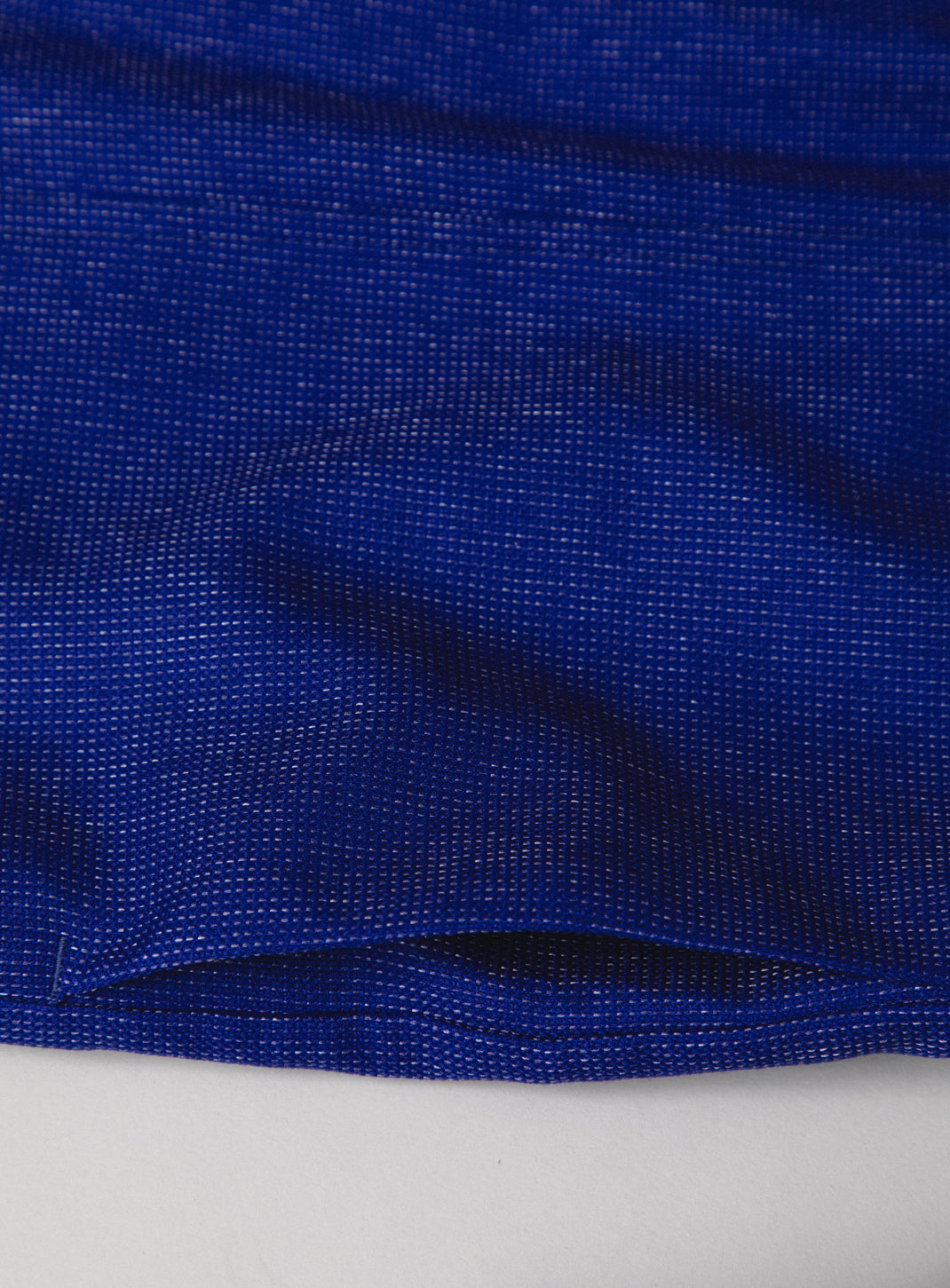 Lines Overshirt in Electric Blue Technical End-on-End