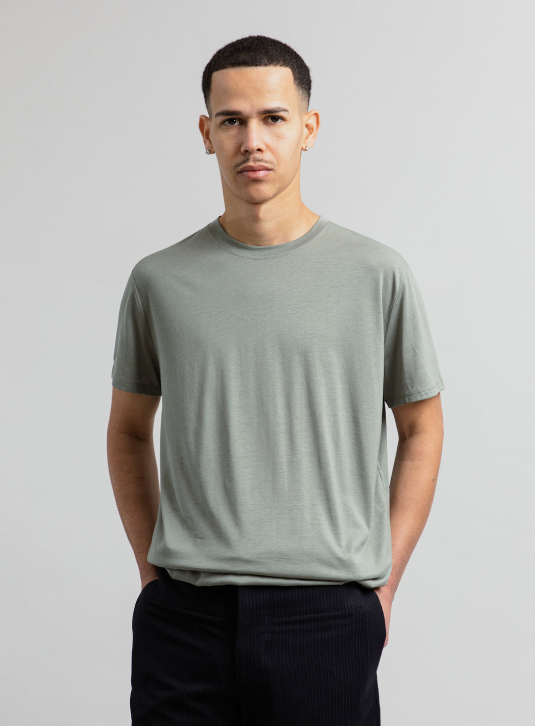 Short Sleeve T-Shirt in Clay Eucalyptus & Cotton