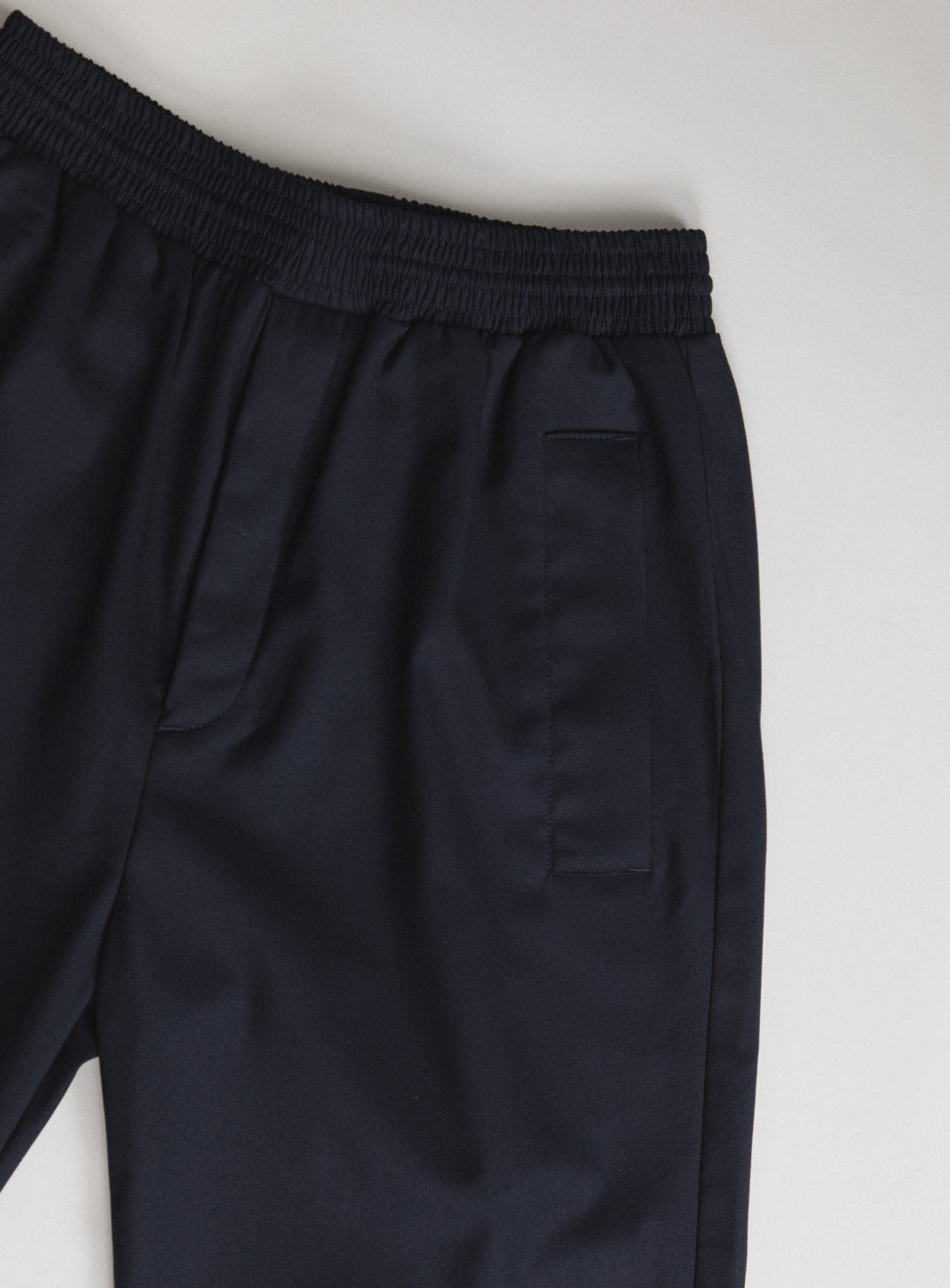 Baggy Pants in Navy Blue Serge