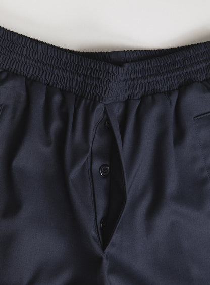 Baggy Pants in Navy Blue Serge