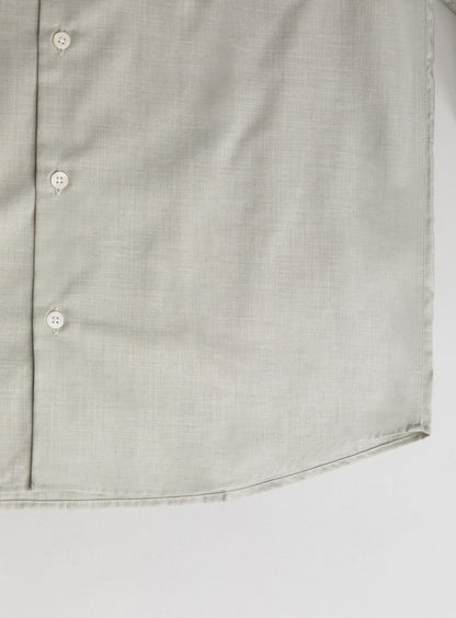 Shirt with Chest Pocket in Almond End-on-End