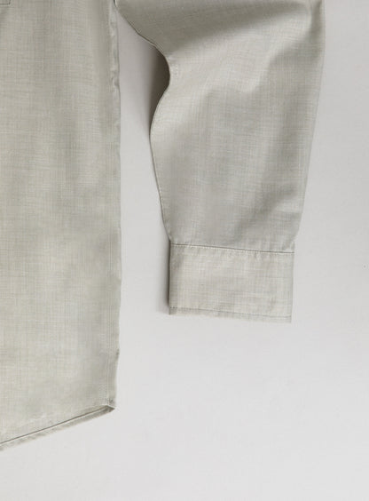 Shirt with Chest Pocket in Almond End-on-End