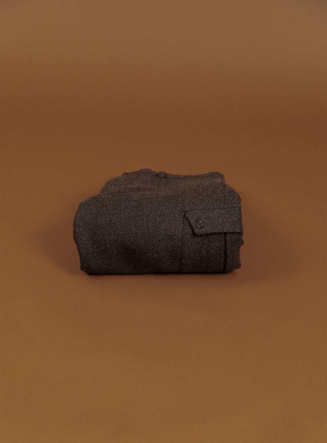 Cargo Pants in Chocolate 100% Italian Wool