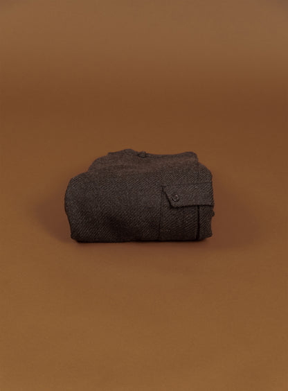 Cargo Pants in Chocolate 100% Italian Wool