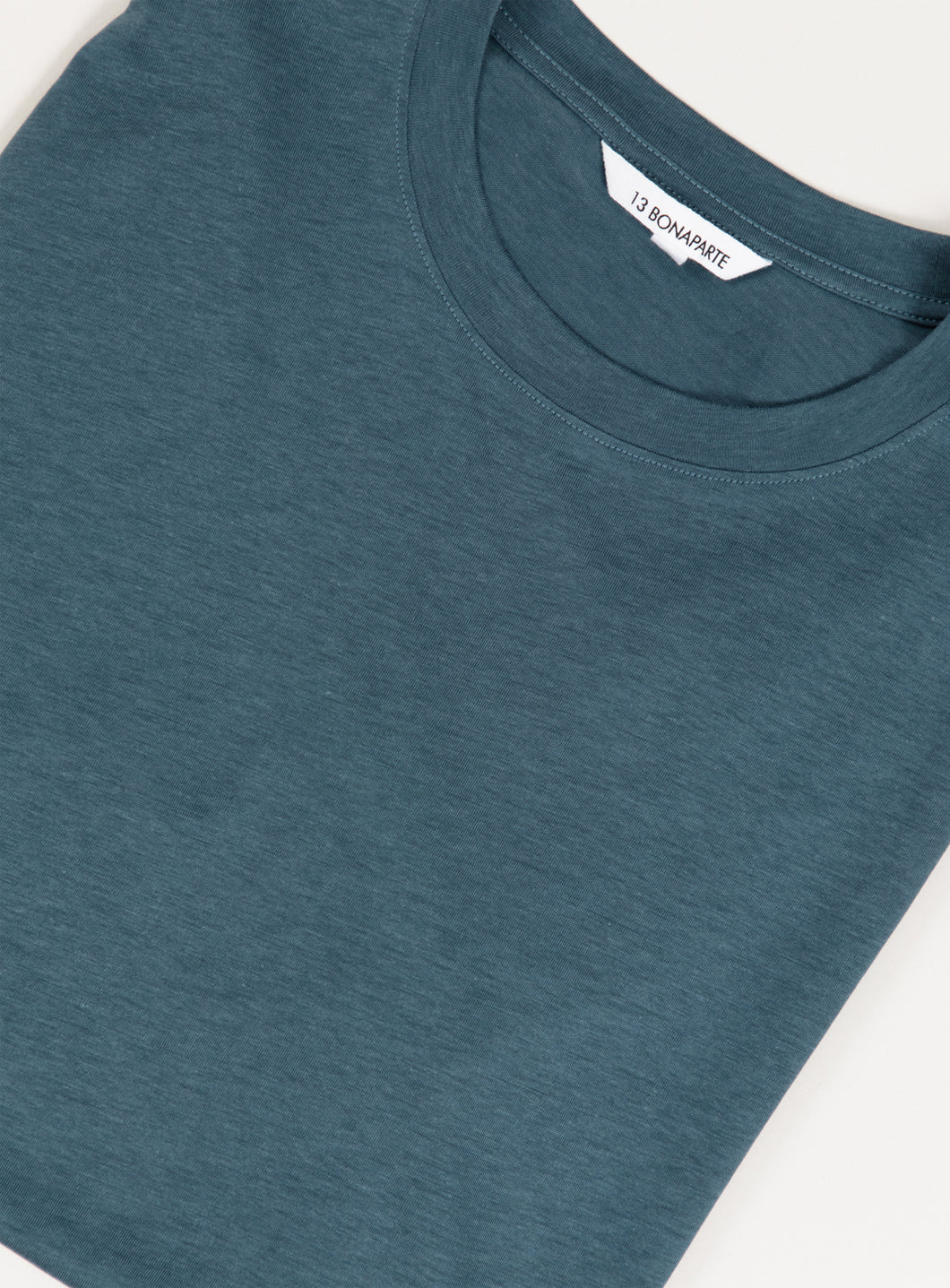 Long Sleeve T-Shirt in Petrol Blue Eucalyptus & Cotton