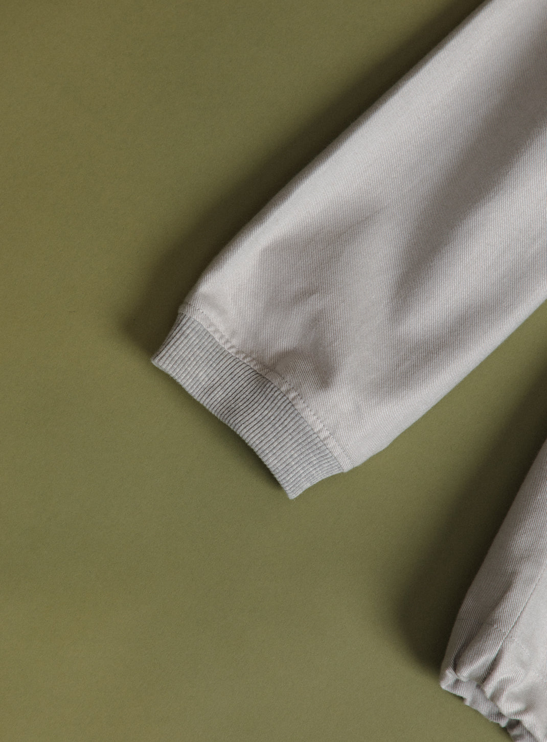 Large Neck Sweatshirt in Chalk Cotton Flannel