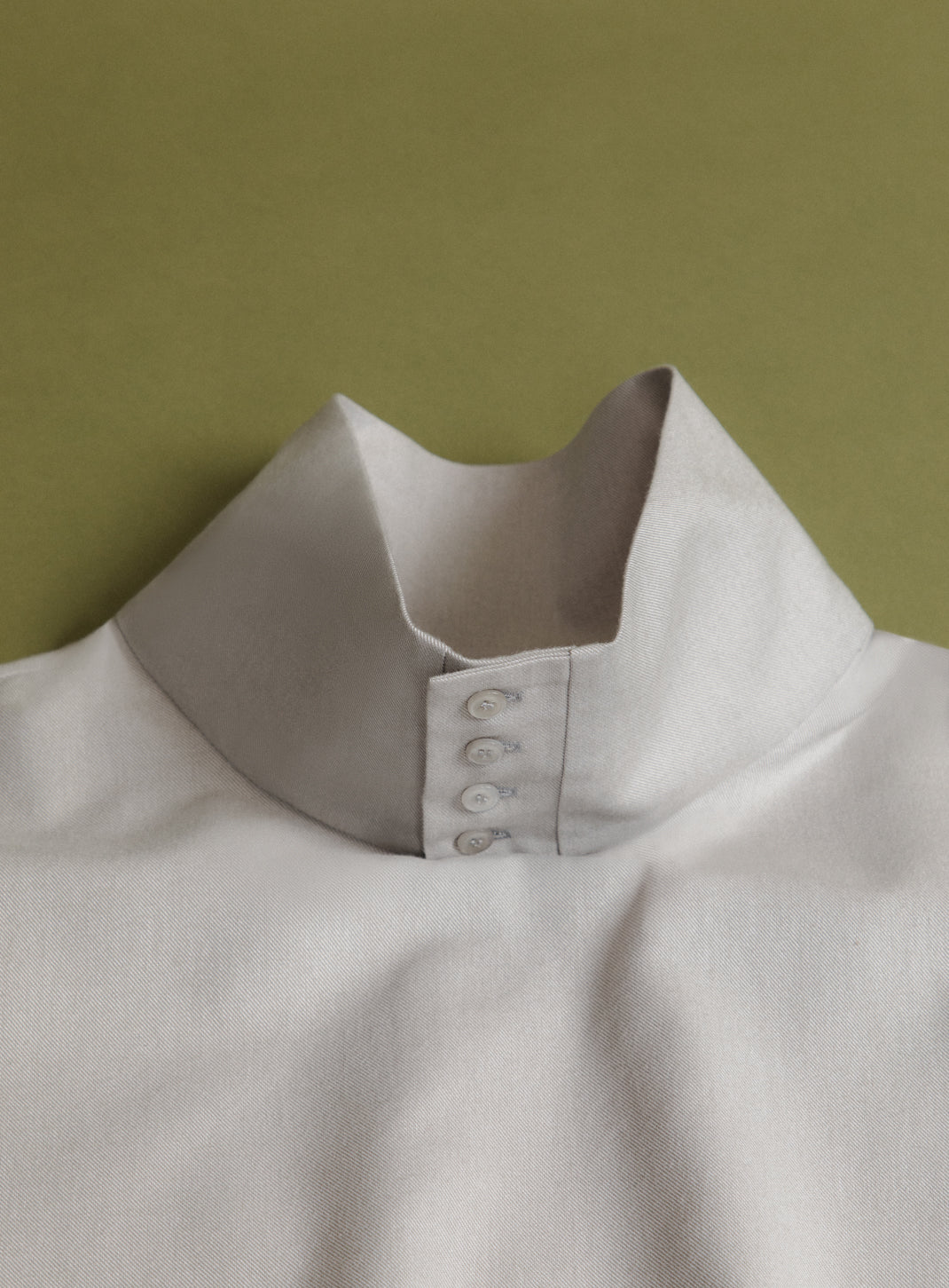 Large Neck Sweatshirt in Chalk Cotton Flannel