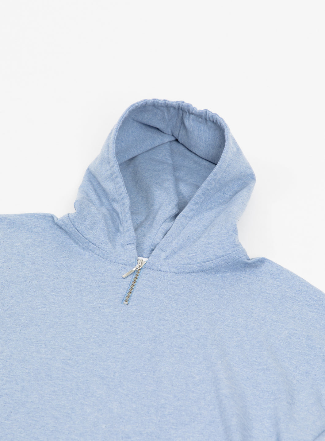 Hooded T-Shirt in Baby Blue Cotton & Elastane