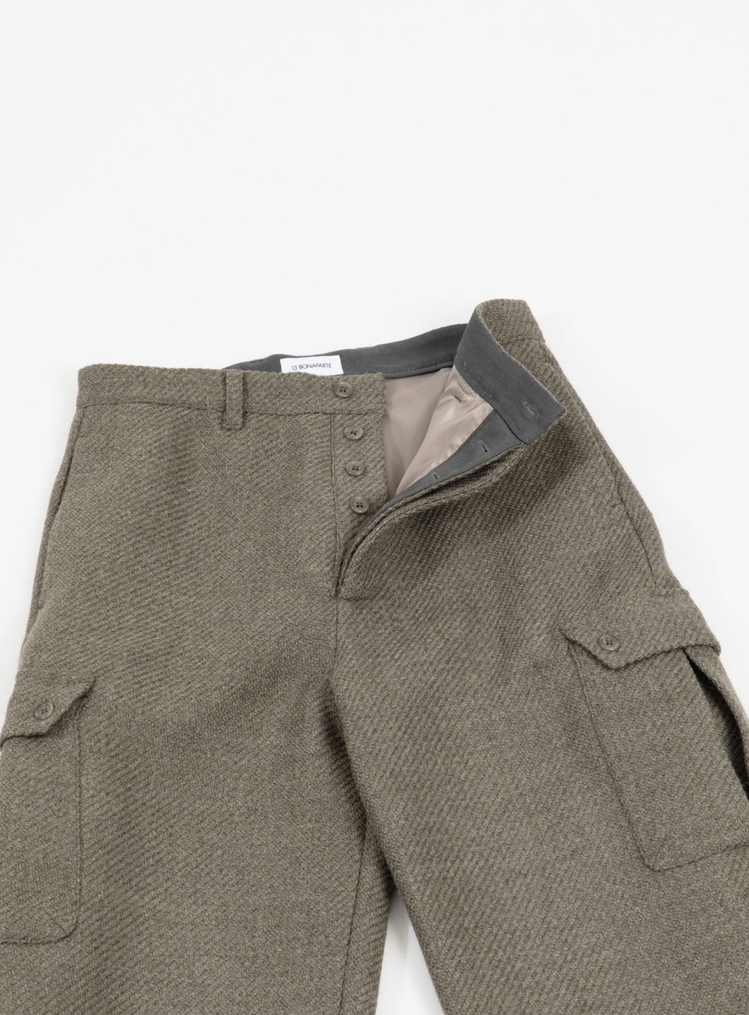 Cargo Pants in Clay Italian Wool