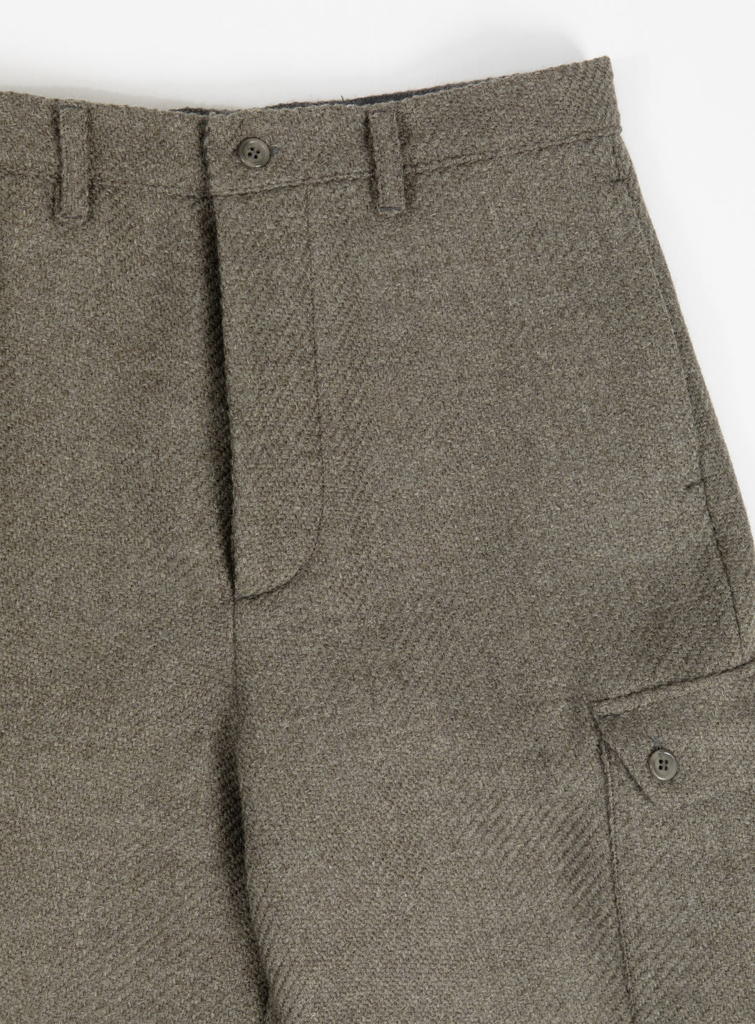 Cargo Pants in Clay Italian Wool